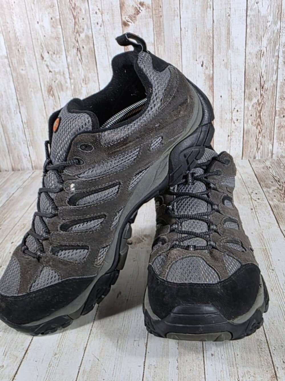 Merrell Moab Beluga Waterproof Hiking Trail Shoes Vibram Soles Men's Size 14